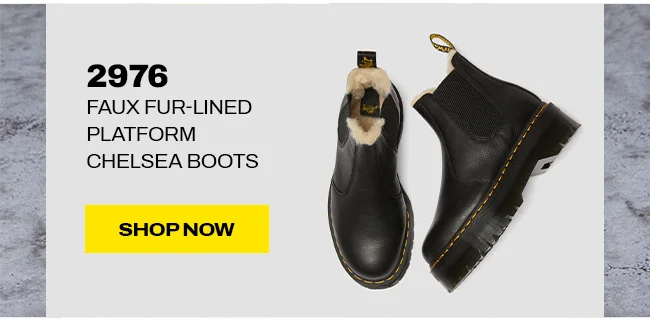 2976 FAUX FUR LINED PLATFORM CHELSEA BOOTS