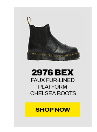2976 BEX FAUX FUR-LINED PLATFORM CHELSEA BOOTS
