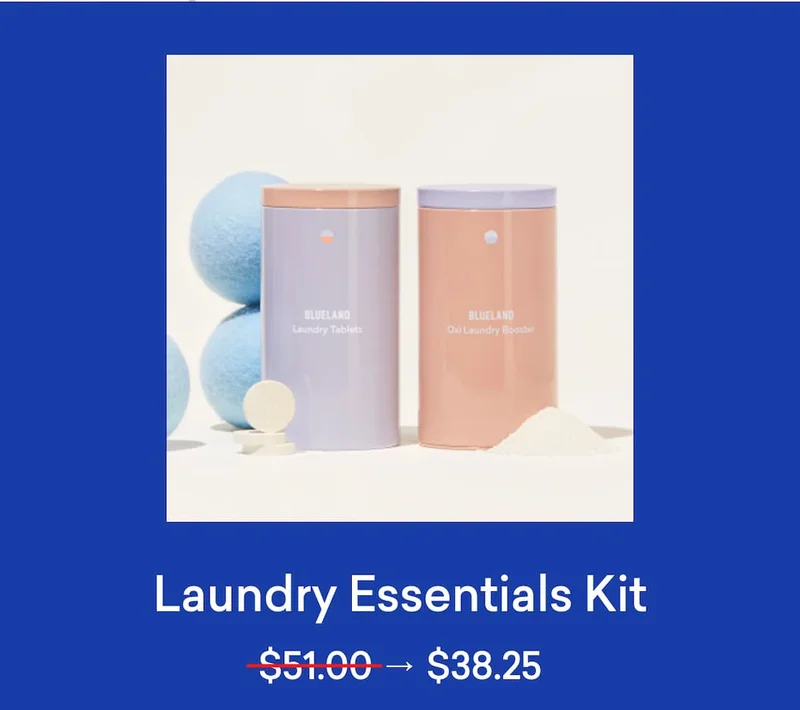 Shop our Laundry Essentials Kit for $38.25.