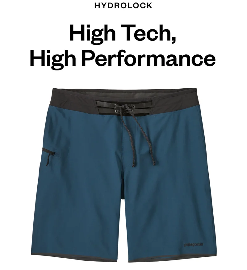 Hydrolock Boardshorts. High-tech, high-performance.