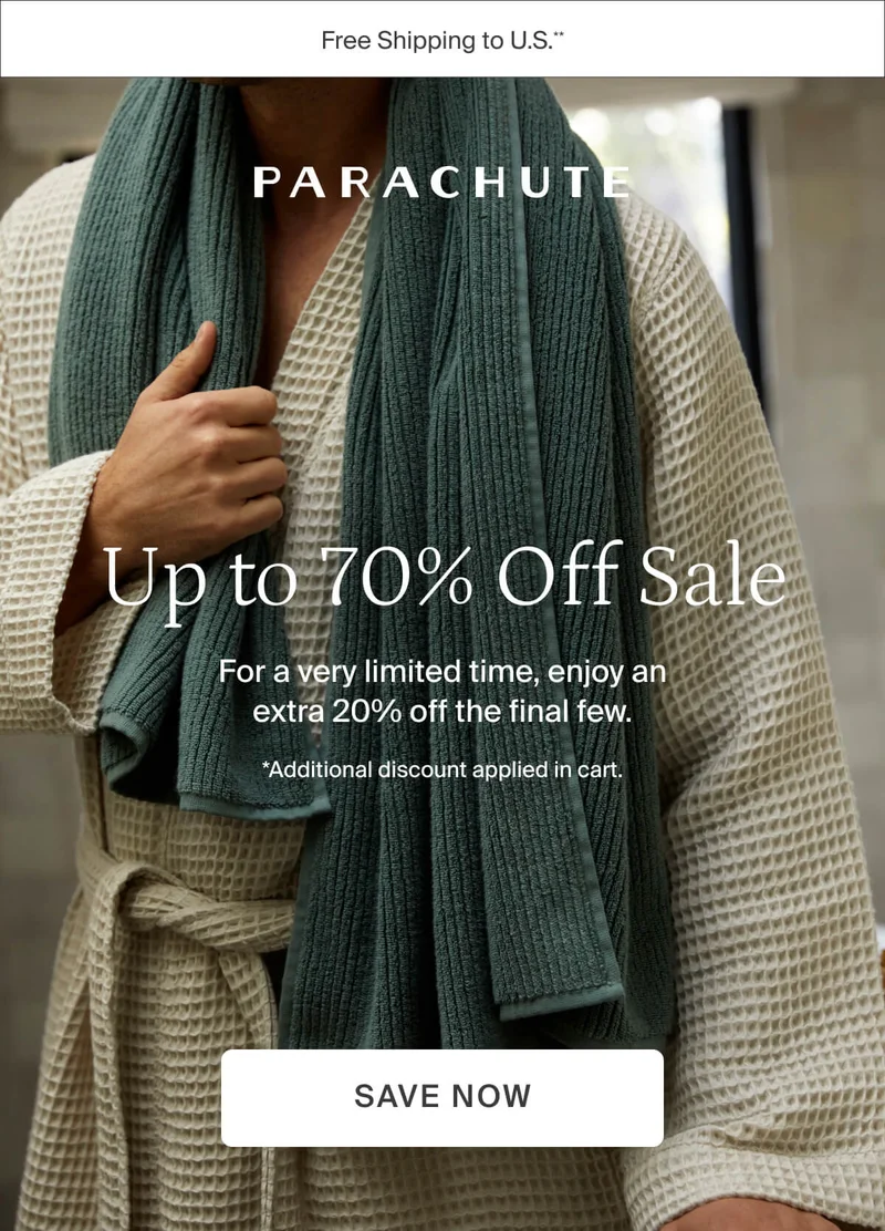 Up to 70% off the final few. Save now