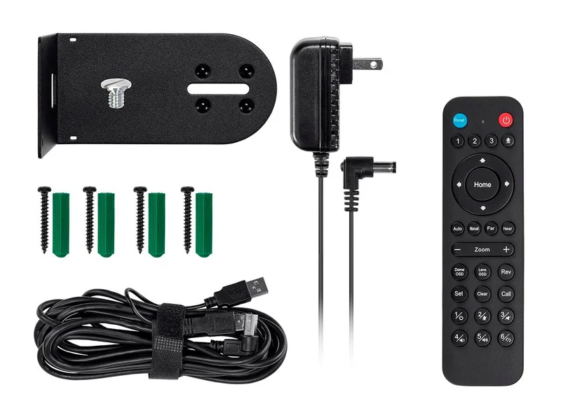 PTZ Video Conference Camera Pan Tilt Zoom with Remote, Full HD 1080p Webcam, USB 2.0, 10x Optical Zoom