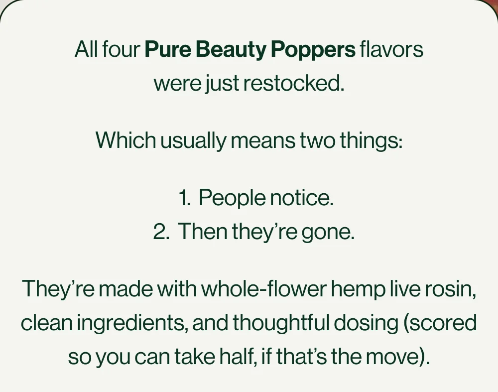 ALL FOUR FLAVORS RESTOCKED
