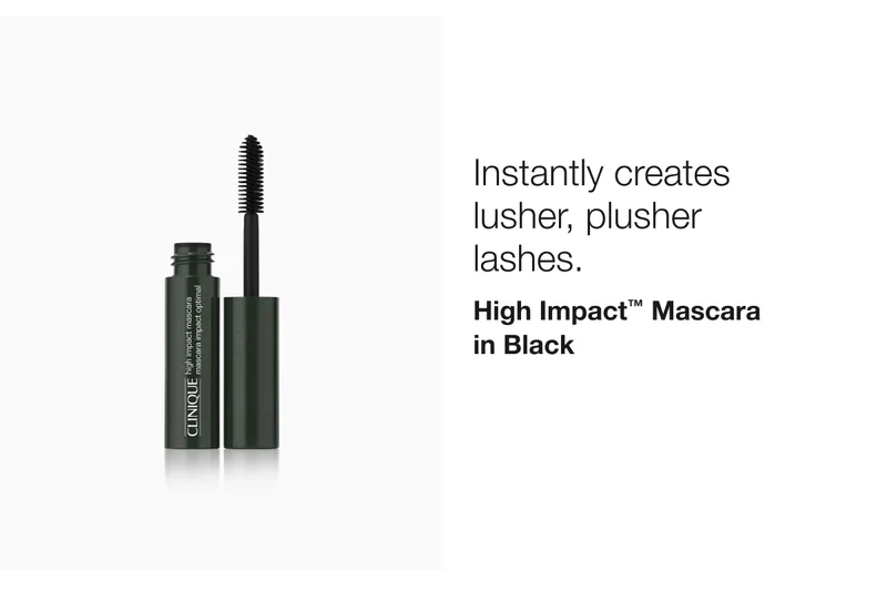 Instantly creates lusher, plusher lashes. High Impact™ Mascara in Black