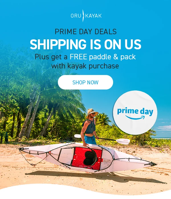 PRIME DAY DEALS: Shipping is on us! Plus get a FREE Paddle + Carrying Pack ($318 Value)
