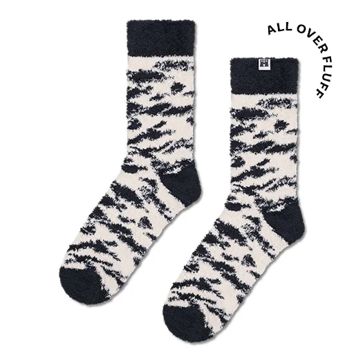 Fluffy Zebra Sock