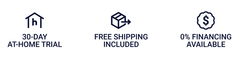 30-day at-home trial. Free shipping included. Financing available.
