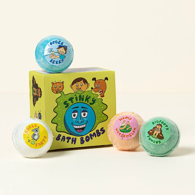 Secretly Not-So-Stinky Bath Bombs 4-Pack