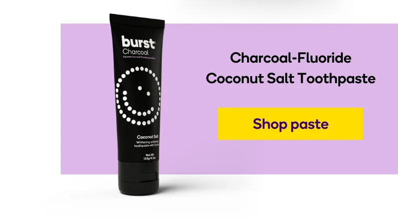 Charcoal-Fluoride Coconut Salt Toothpaste