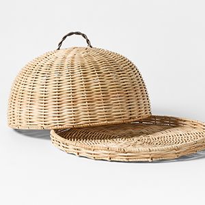 Wicker Serving Tray with Lid By Jake Arnold