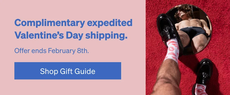 Complimentary expedited Valentine's Day shipping.