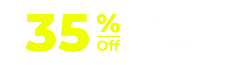 35% off the 2nd plugin