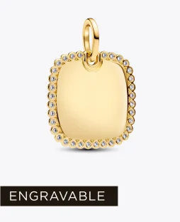 Engravable Square Tag Pendant
