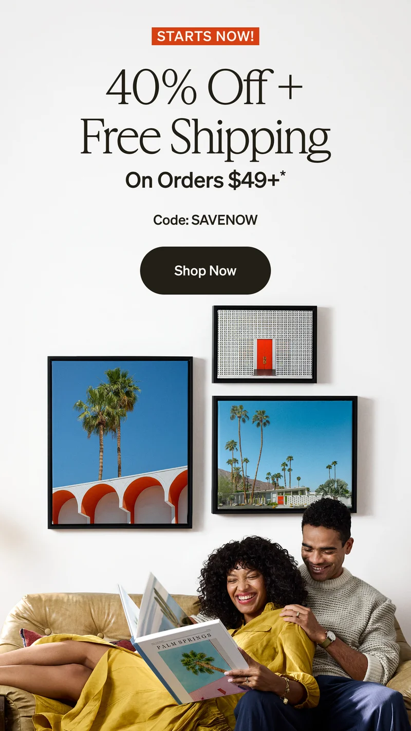 40% off + Free shipping on orders $49+
