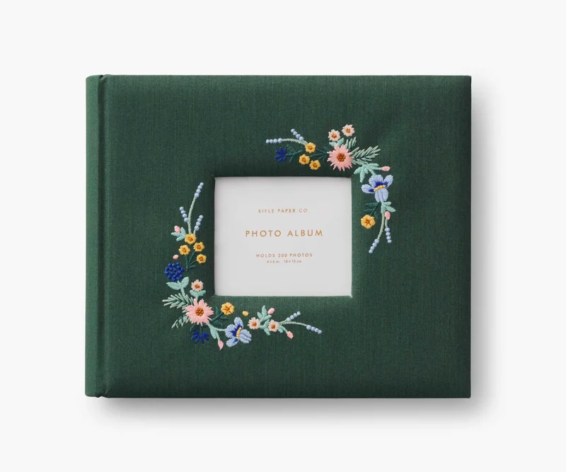 Image of Embroidered Heirloom Photo Album - Wildwood