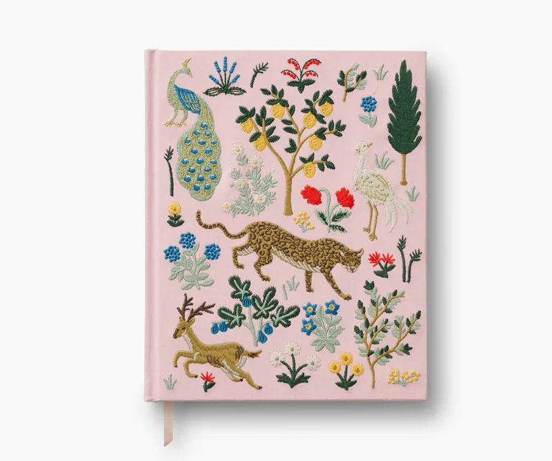 Image of Embroidered Sketchbook - Menagerie
