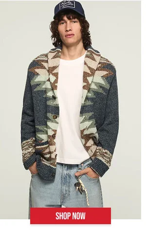 Shop Southwest Shawl Collar Cardi