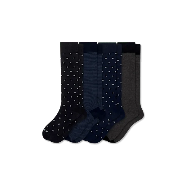 Men's Dress Over the Calf Sock 4-Pack