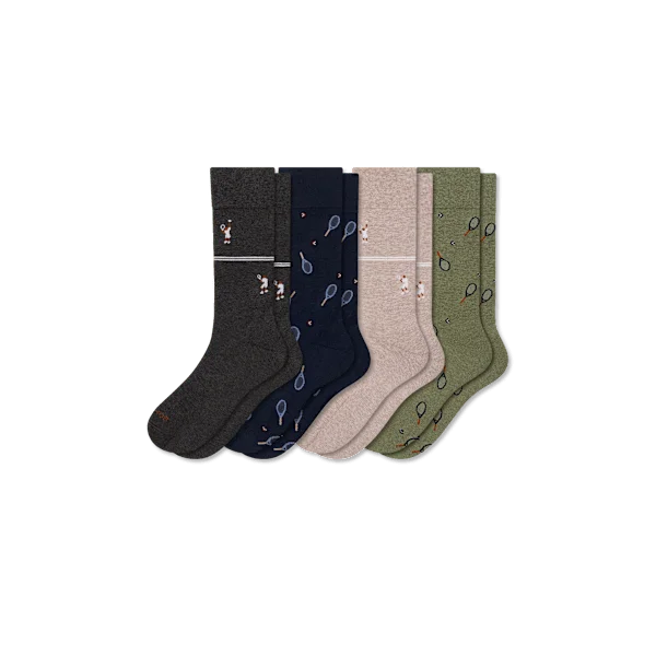 Men's Dress Calf Sock 4-Pack