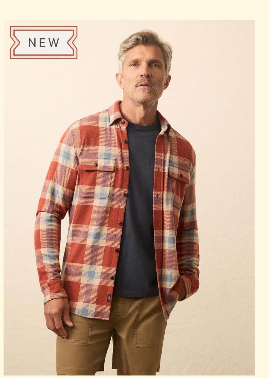 Legend Sweater Shirt Copper Falls Plaid