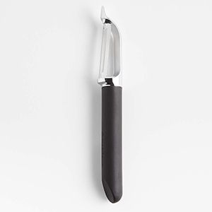 Crate & Barrel Black Soft-Touch Peeler