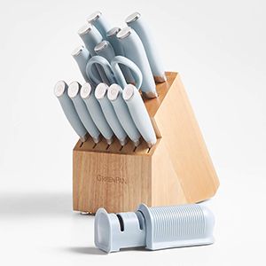 GreenPan™ Blue Haze Ultimate 16-Piece Knife Block Set