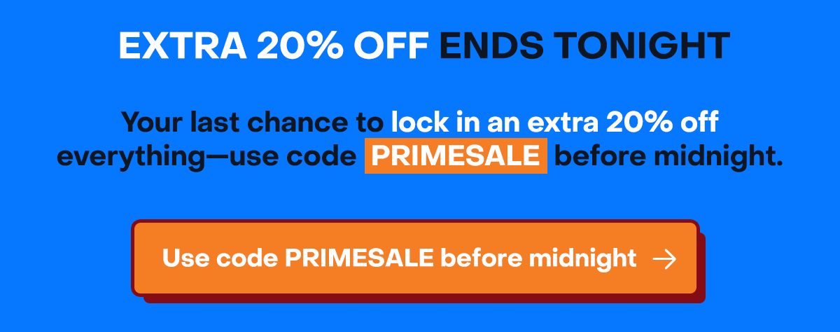 Your last chance to lock in extra 20% off subscriptions–use code discount code before midnight.