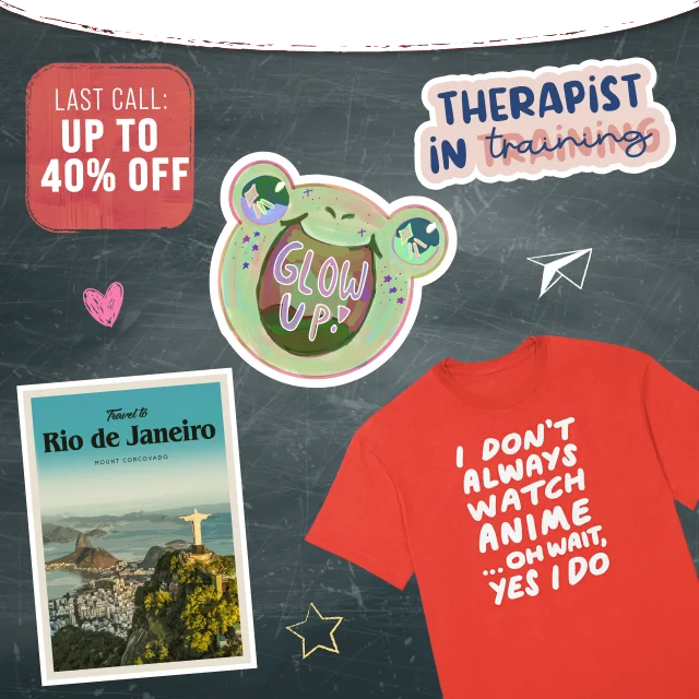 Up to 40% off everything.