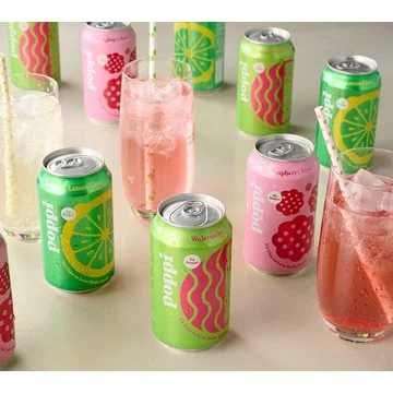 Poppi (15) 12 oz Cans of 5g Sugar Prebiotic Soda
