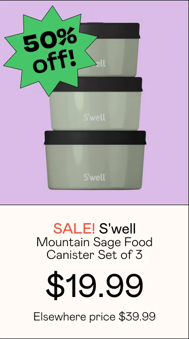 Mountain Sage Food Canister Set of 3