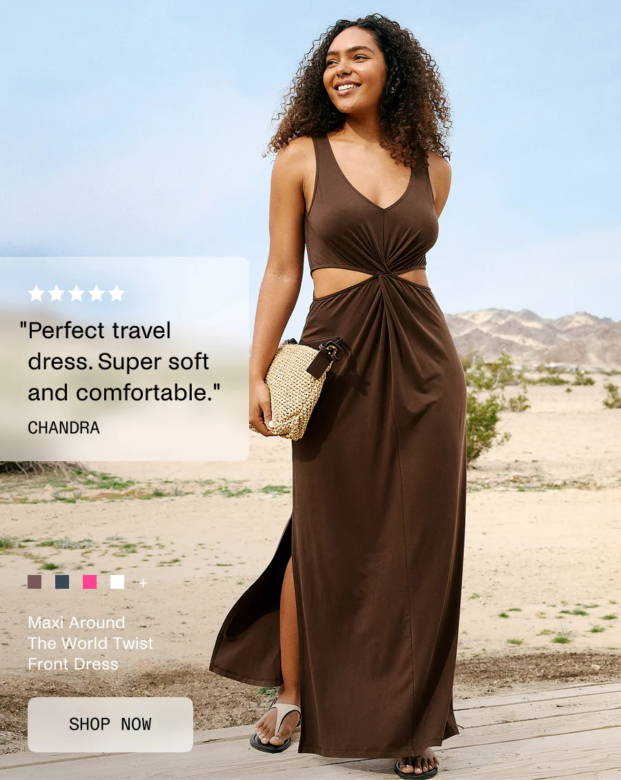Maxi Around The World Front Twist Dress