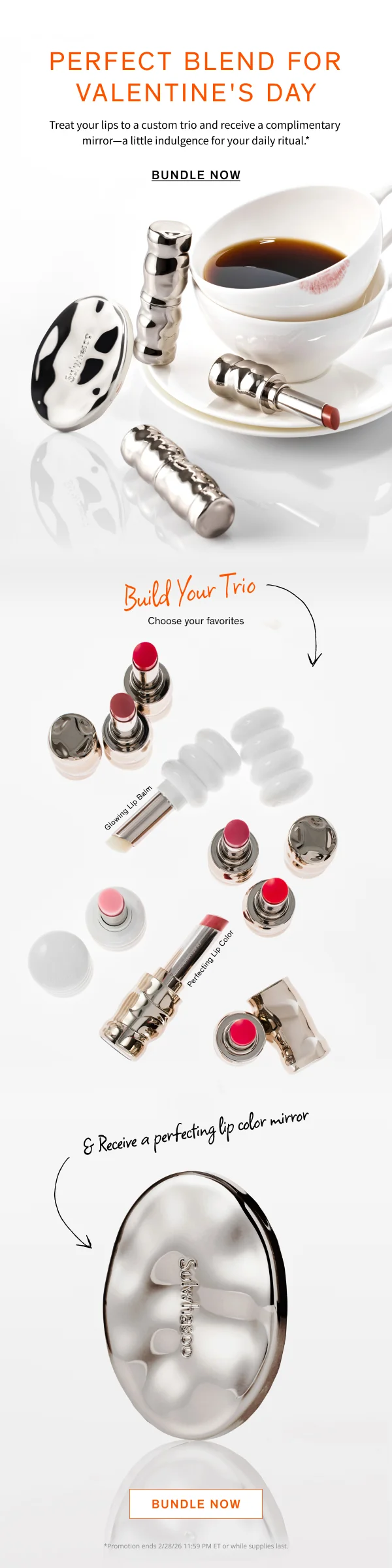 Perfecting Lip Color Mirror with Any Lip Trio Bundle