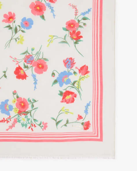 Whimsical Garden Oblong Scarf
