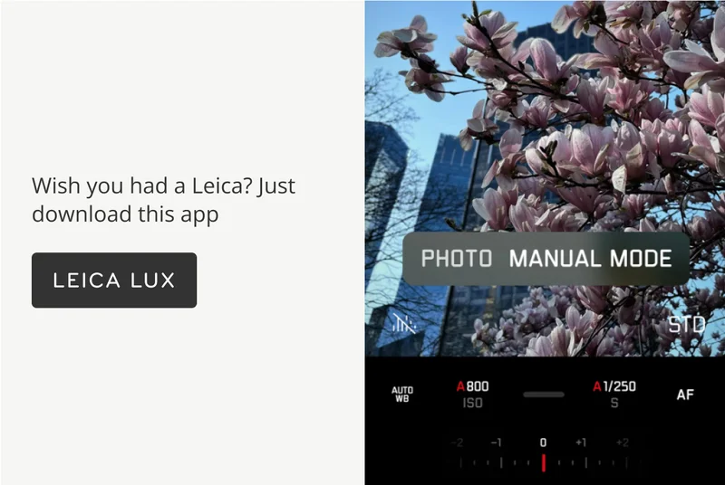 Wish you had a Leica? Download this app.
