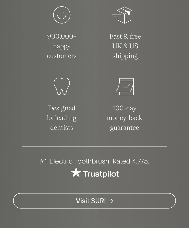 #1 Electric toothbrush on Trustpilot rated 4.7/5