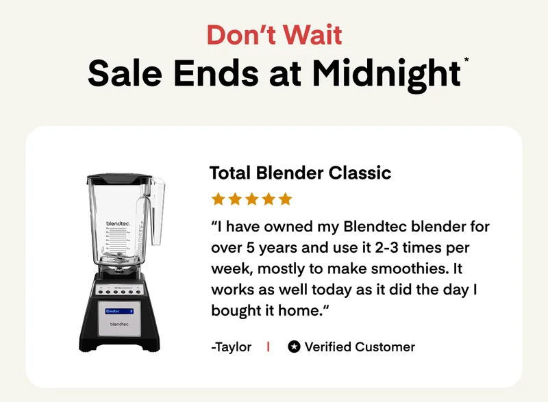 Sale Ends at Midnight