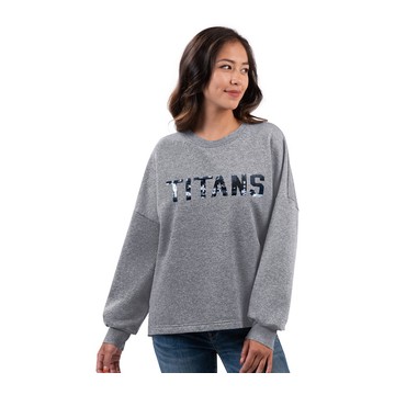 NFL Women's Shining Grey Crewneck w/ Team Name