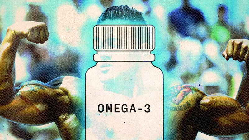 Image may contain: omega-3, Adult, Person, and Bottle