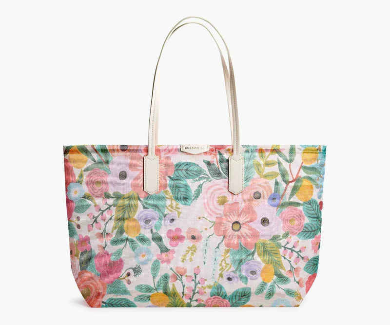 Image of Mesh Tote and Pouch - Garden Party