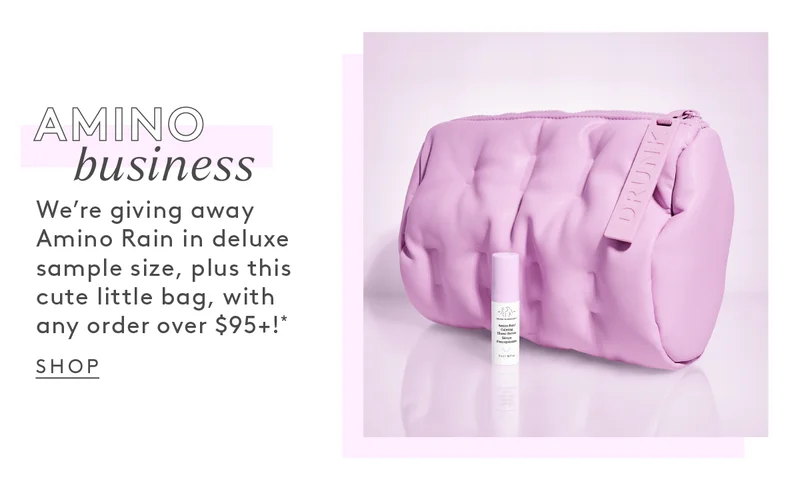 Get Your FREE Amino Rain + Dimple Cosmetic Bag