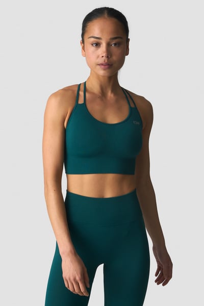 Image of Define Seamless Sports Bra Forest Green