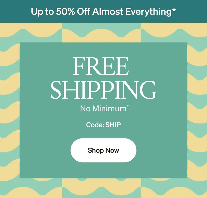 Free Shipping, No Minimum
