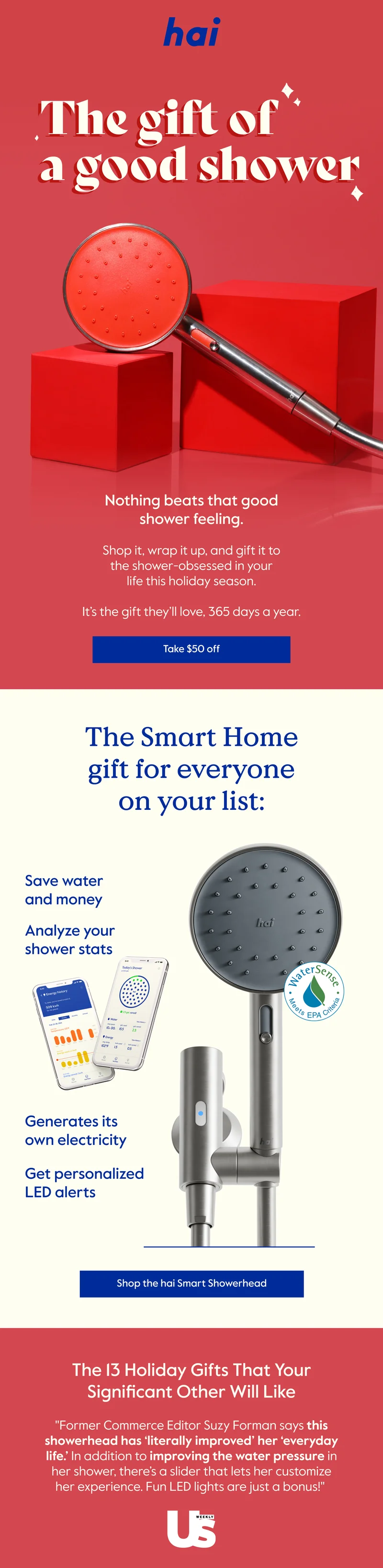 Light up their shower