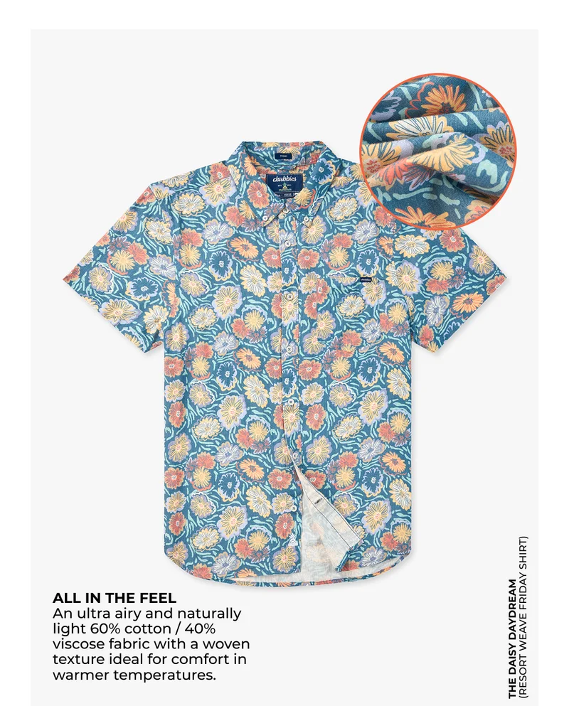 Resort Weave Friday Shirt: The Daisy Daydream