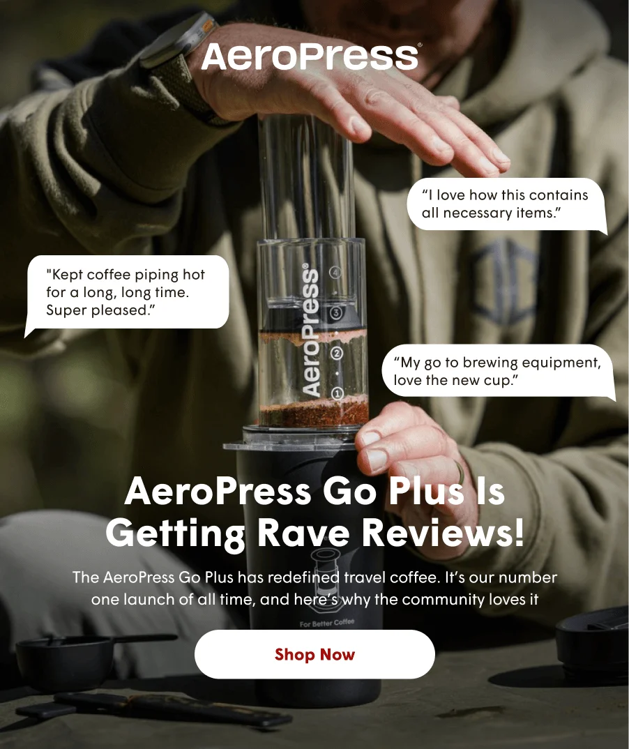 AeroPress Go Plus is Getting Rave Reviews! Travel coffee redefined.