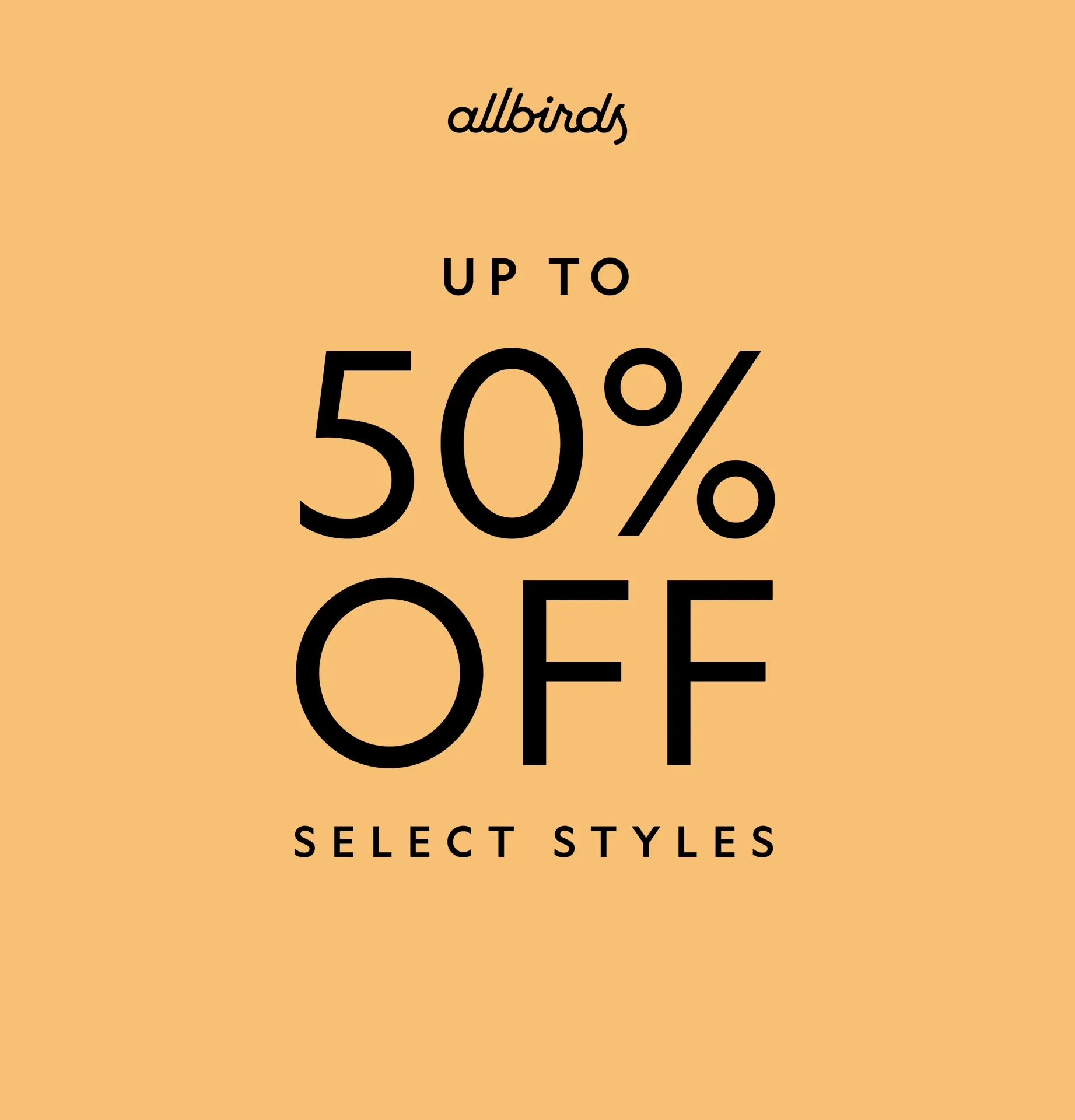 Up To 50% OFF Selected Styles