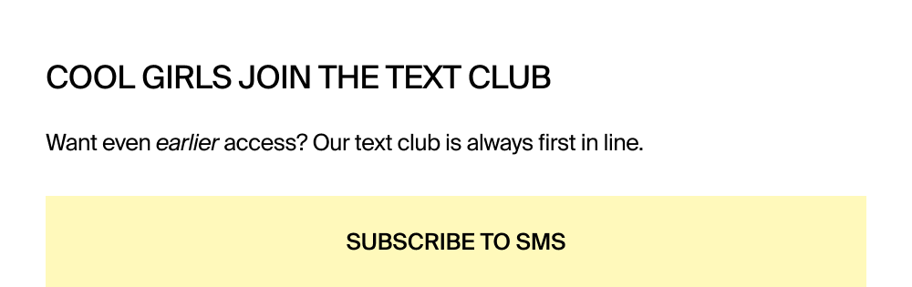 Subscribe for First Access
