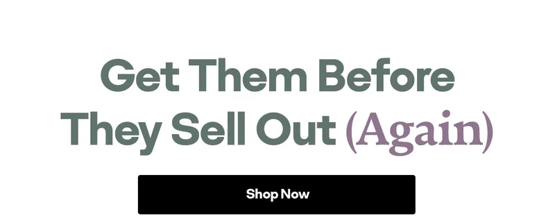 Get Them Before They Sell Out (Again) | Shop Now
