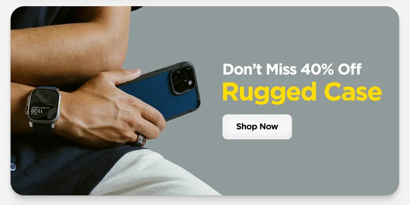 Don't Miss 40% Off Rugged Case. Atlantic Blue Rugged Case for iPhone 15 Pro Max