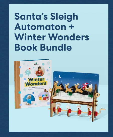 Santa’s Sleigh Automaton + Winter Wonders Book Bundle